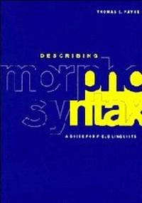 Enlarge image Cover: Describing Morphosyntax - Cambridge University Press