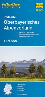 Abbildung von: Radkarte Oberbayerisches Alpenvorland (RK-BAY16) - Esterbauer