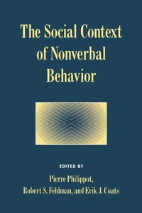 Enlarge image Cover: The Social Context of Nonverbal Behavior - Cambridge University Press