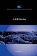 Cover: On Civil Procedure - Cambridge University Press