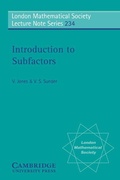 Cover: Introduction to Subfactors - Cambridge University Press