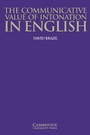 Cover: The Communicative Value of Intonation in English Book - Cambridge University Press