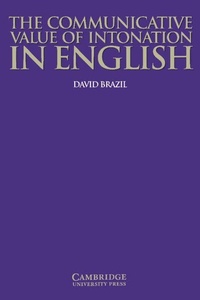 Enlarge image Cover: The Communicative Value of Intonation in English Book - Cambridge University Press