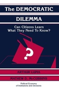 Cover: The Democratic Dilemma - Cambridge University Press