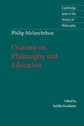 Cover: Melanchthon: Orations on Philosophy and Education - Cambridge University Press
