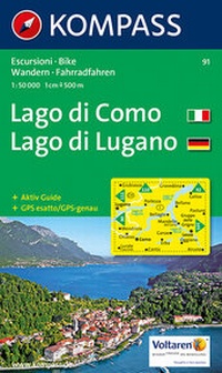 Abbildung von: Lago di Como /Lago di Lugano - KOMPASS-Karten