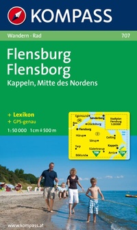 Abbildung von: KOMPASS Wanderkarte 707 Flensburg / Flensborg - Kappeln 1:50.000 - KOMPASS-Karten