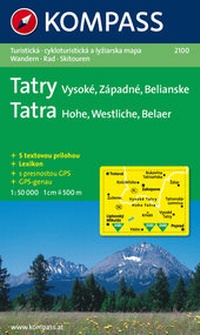 Bild vergrößern Bild: Vysoké - Západné - Belianske Tatry Hohe - Westliche - Belaer Tatra - KOMPASS-Karten