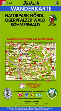 Abbildung von: Naturpark Nördlicher Oberpfälzer Wald - Böhmerwald - Fritsch Landkartenverlag