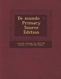 Enlarge image Cover: de Mundo - Primary Source Edition - Nabu Press