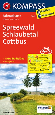 Abbildung von: KOMPASS Fahrradkarte Spreewald - Schlaubetal - Cottbus - KOMPASS-Karten