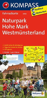 Abbildung von: KOMPASS Fahrradkarte 3050 Naturpark Hohe Mark - Westmünsterland 1:70.000 - KOMPASS-Karten