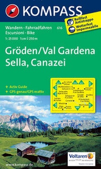 Abbildung von: Gröden /Val Gardena /Sella /Canazei - KOMPASS-Karten