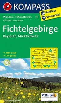 Abbildung von: KOMPASS Wanderkarte Fichtelgebirge - Bayreuth - Marktredwitz - KOMPASS-Karten