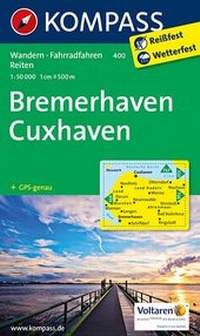 Abbildung von: KOMPASS Wanderkarte Bremerhaven - Cuxhaven - KOMPASS-Karten