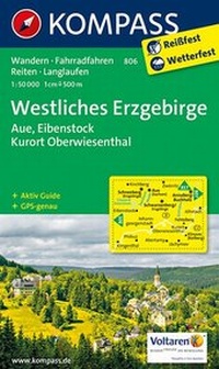 Abbildung von: KOMPASS Wanderkarte Westliches Erzgebirge, Aue, Eibenstock, Kurort Oberwiesenthal - KOMPASS-Karten