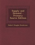 Cover: Supply and Demand - Nabu Press