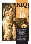 Cover: New Theatre Quarterly 49: Volume 13, Part 1 - Cambridge University Press