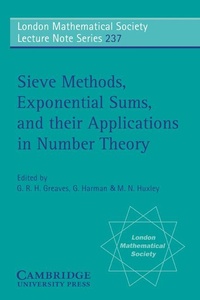 Abbildung von: Sieve Methods, Exponential Sums, and their Applications in Number Theory - Cambridge University Press
