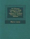 Cover: Di Giacomo Casanova E Delle Sue Memorie - Nabu Press