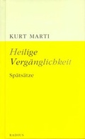 Cover: Heilige Verg&auml;nglichkeit - Radius