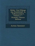 Cover: Bilder Und Klange Aus Rudolstadt in Volksmundart, Volume 2 - Nabu Press