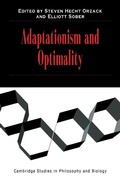 Cover: Adaptationism and Optimality - Cambridge University Press