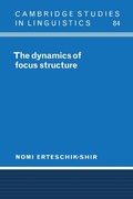 Cover: The Dynamics of Focus Structure - Cambridge University Press