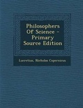 Cover: Philosophers of Science - Nabu Press
