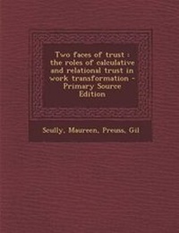 Enlarge image Cover: Two Faces of Trust - Nabu Press