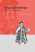 Cover: Language and Stage in Medieval and Renaissance England - Cambridge University Press