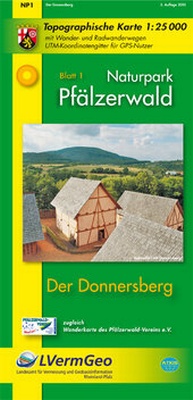 Abbildung von: Naturpark Pfälzerwald /Der Donnersberg (WR) - Landesamt für Vermessung und Geobasisinformation Rheinland-Pfalz
