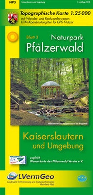 Abbildung von: Naturpark Pfälzerwald /Kaiserslautern und Umgebung (WR) - Landesamt für Vermessung und Geobasisinformation Rheinland-Pfalz
