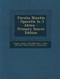 Cover: Furstin Ninetta - Nabu Press