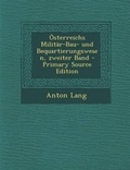 Cover: Osterreichs Militar-Bau- Und Bequartierungswesen, Zweiter Band - Primary Source Edition - Nabu Press