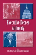 Cover: Executive Decree Authority - Cambridge University Press