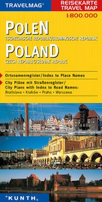 Abbildung von: KUNTH Reisekarte Polen 1:800000 - Kunth Verlag