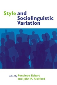 Enlarge image Cover: Style and Sociolinguistic Variation - Cambridge University Press