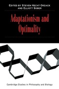 Cover: Adaptationism and Optimality - Cambridge University Press