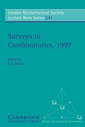 Cover: Surveys in Combinatorics, 1997 - Cambridge University Press
