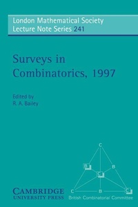 Enlarge image Cover: Surveys in Combinatorics, 1997 - Cambridge University Press