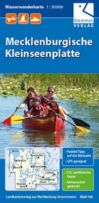 Abbildung von: Wasserwanderkarte Mecklenburgische Kleinseenplatte - Klemmer-Verlag