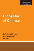 Cover: The Syntax of Chinese - Cambridge University Press