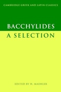 Cover: Bacchylides - Cambridge University Press
