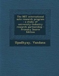 Cover: The Mit International Auto Research Program - Nabu Press