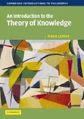 Cover: An Introduction to the Theory of Knowledge - Cambridge University Press