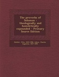 Enlarge image Cover: The Proverbs of Solomon - Nabu Press