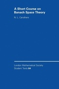 Cover: A Short Course on Banach Space Theory - Cambridge University Press