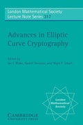 Cover: Advances in Elliptic Curve Cryptography - Cambridge University Press