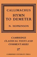 Cover: Callimachus: Hymn to Demeter - Cambridge University Press